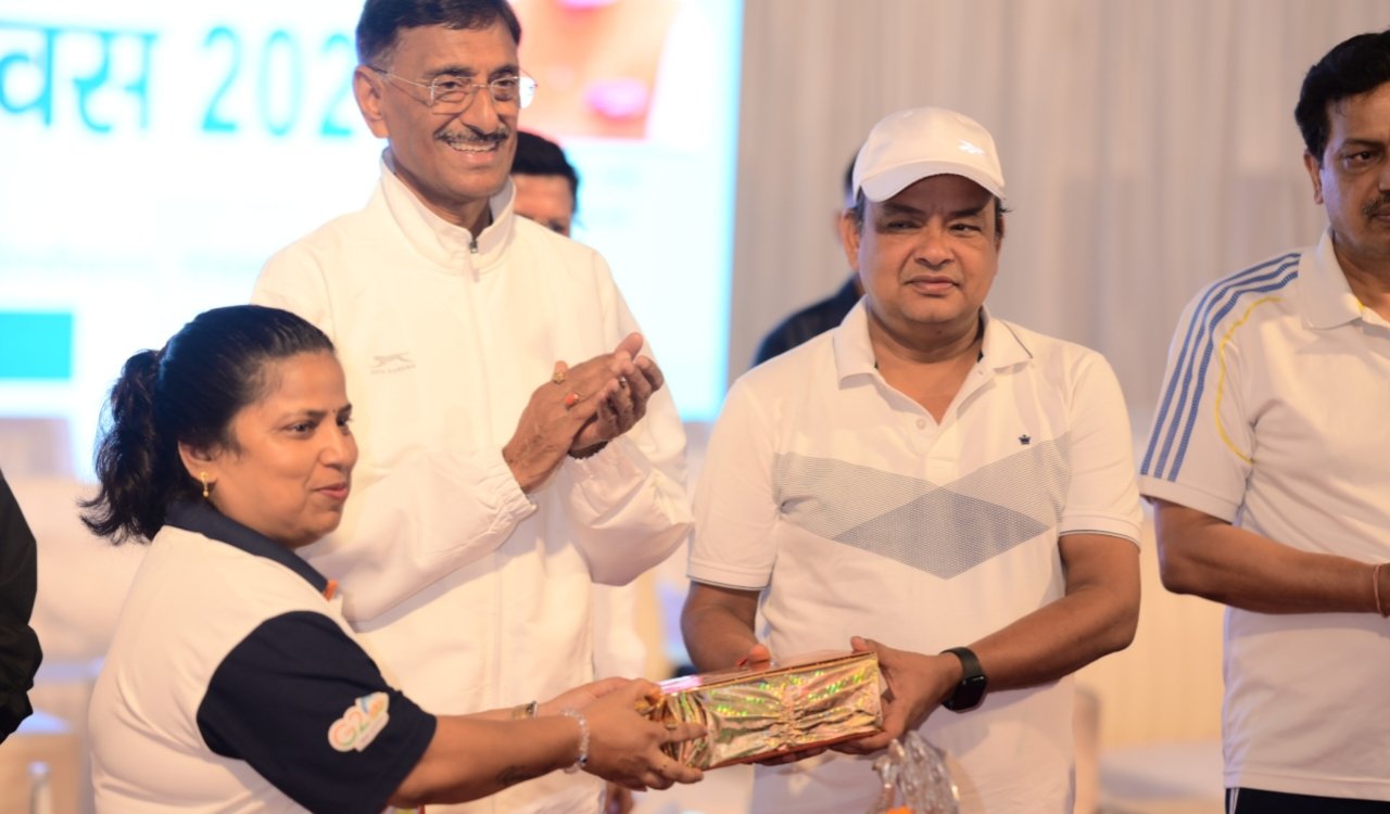 12th International Yoga Day: Grand event at Ranchi University's Golden Jubilee Convocation Hall; Health Minister participates in yoga practice.