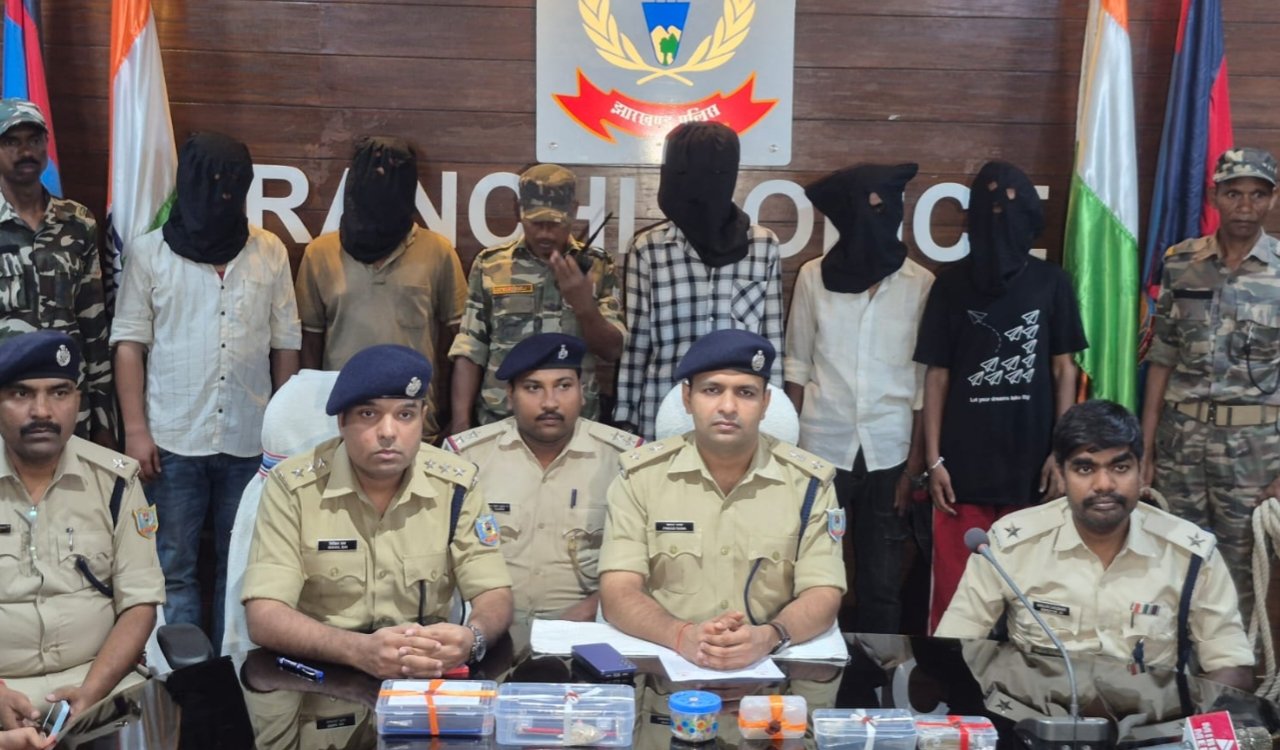 Major crackdown on brown sugar in Ranchi; 5 smugglers arrested from three police station areas.