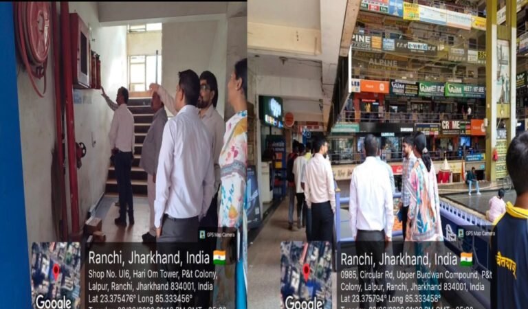रांची: यूपी की घटना के बाद जागी नगर निगम की नींद, सर्कुलर रोड के कोचिंग संस्थानों में चला सघन जांच अभियान