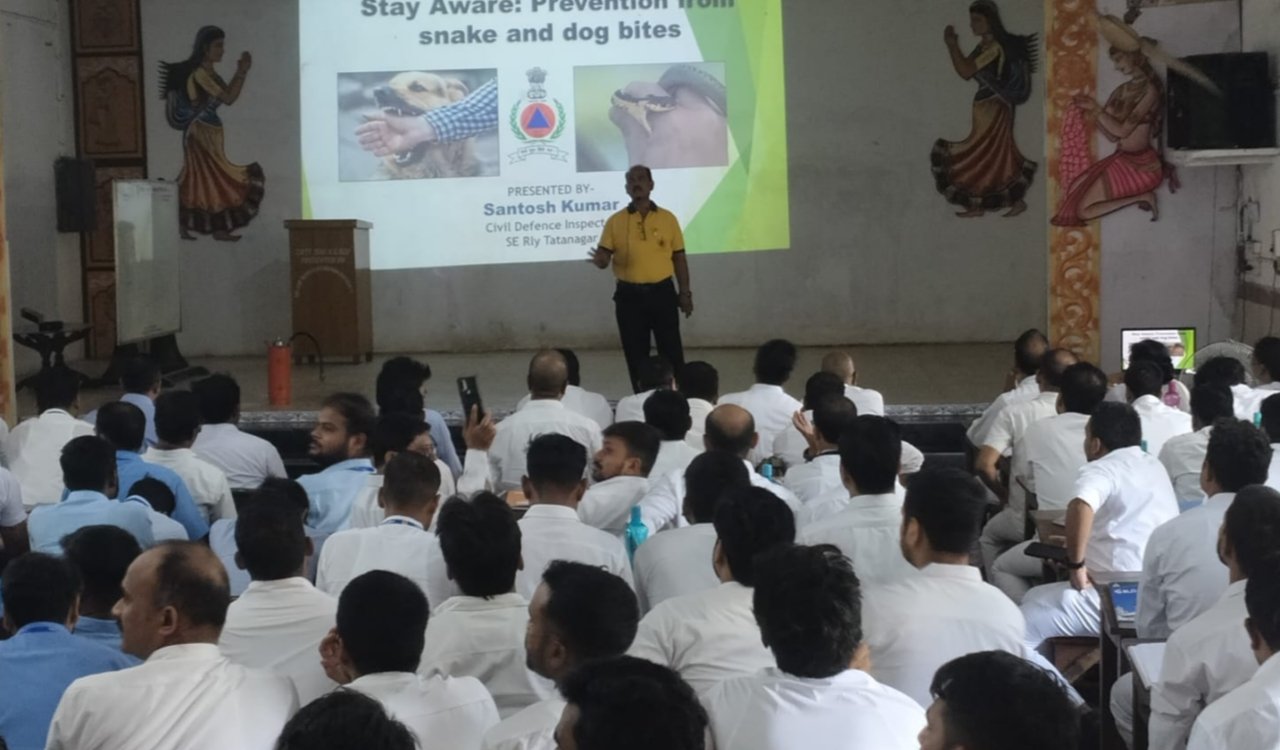Multidisciplinary disaster management training imparted to railway personnel at the Zonal Training Institute, Sini.