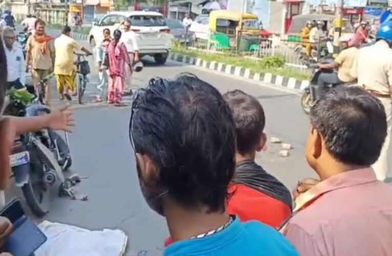 कांके रोड पर दर्दनाक सड़क हादसा, बाइक सवार युवक की मौत