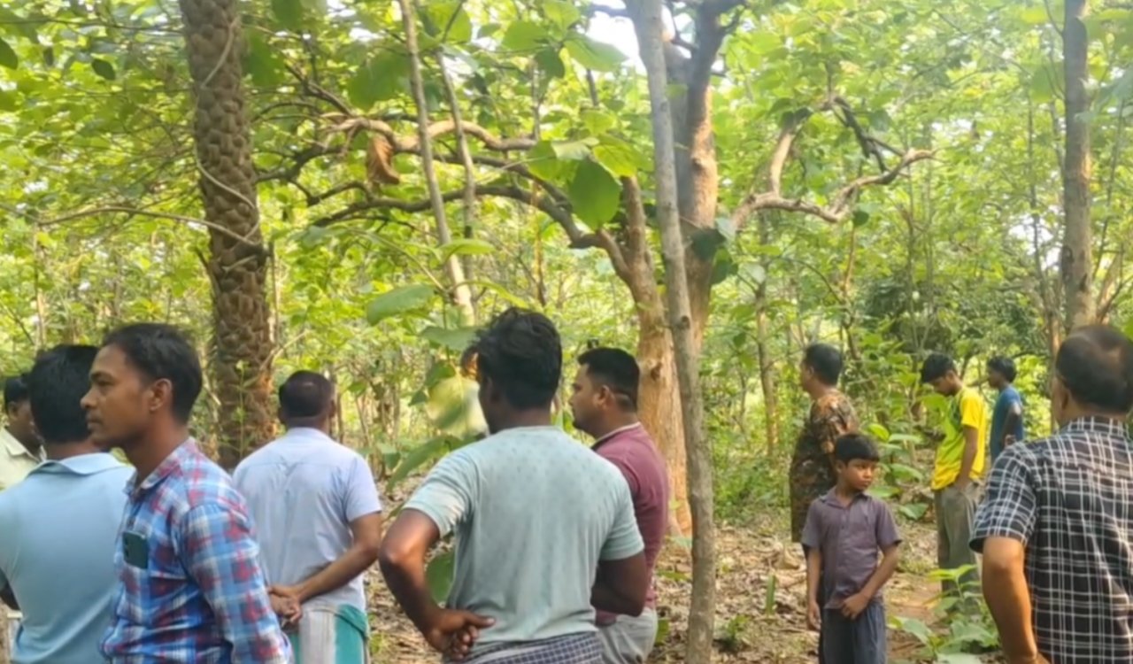 Bodies of two people found hanging in Godda; police investigating, awaiting post-mortem report.