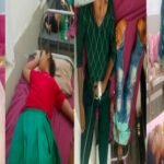 Over 100 female students hospitalized after consuming contaminated food and boiling water.