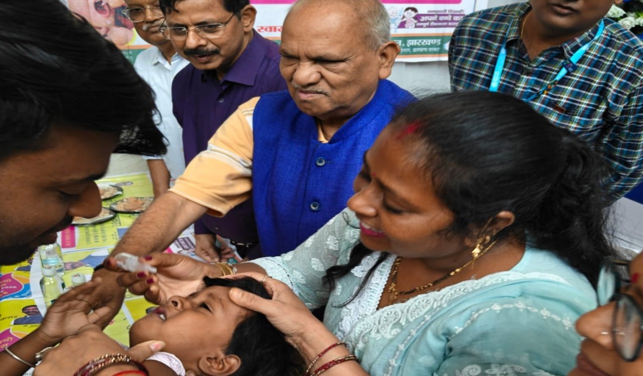 Launch of National Pulse Polio Campaign: Appeal in Ranchi to administer drops to children up to 5 years of age; special campaign to run until June 30.