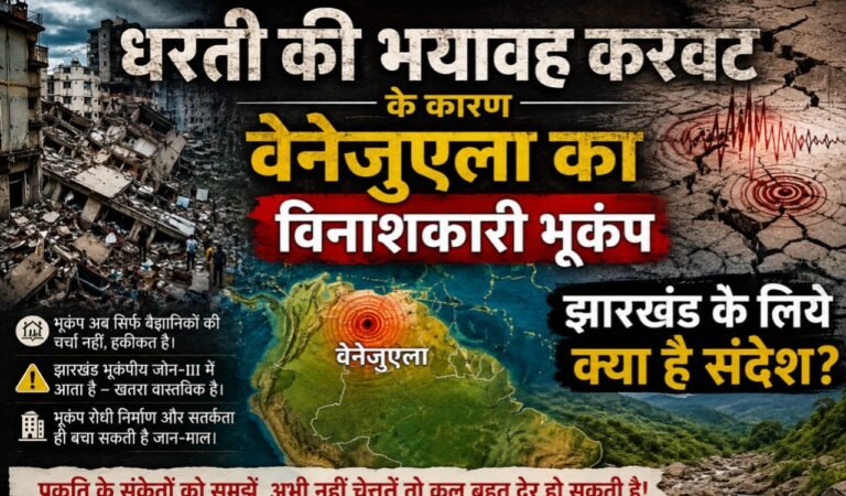 धरती की भयावह करवट के कारण वेनेज़ुएला का विनाशकारी भूकंप, झारखण्ड के लिये क्या है संदेश