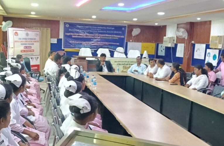 Legal awareness camp on the rights of persons with mental and intellectual disabilities at Sadar Hospital.
