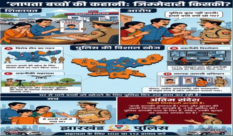 झारखंड पुलिस ने जारी किया जागरूकता पोस्टर, कहा- लापता बच्चों की सुरक्षा की पहली जिम्मेदारी परिवार की