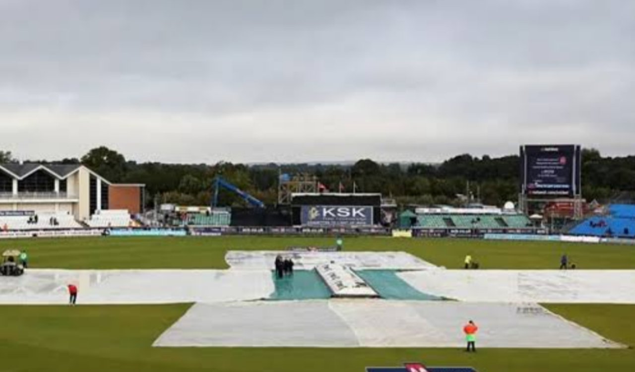 India vs England first T20 washed out; no result despite strong innings from Abhishek and Shreyas.