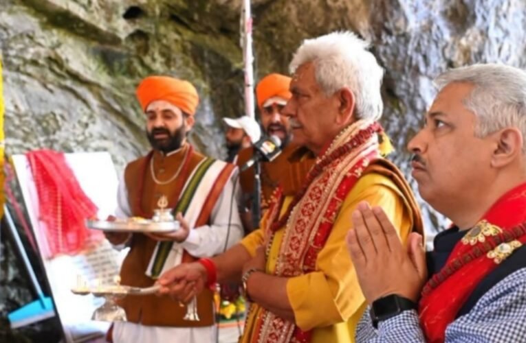 Amarnath Yatra 2026 begins; first batch departs from Jammu; enthusiasm visible among pilgrims.