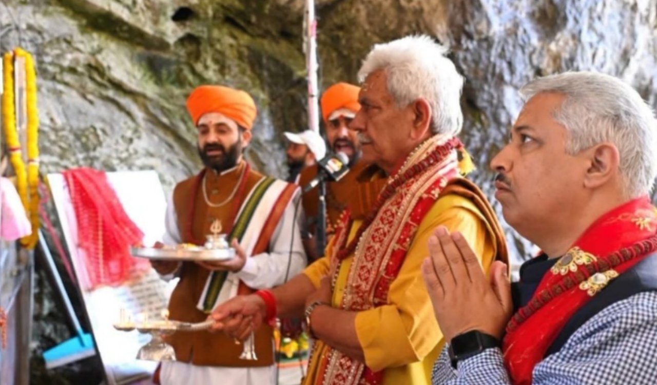 Amarnath Yatra 2026 begins; first batch departs from Jammu; enthusiasm visible among pilgrims.