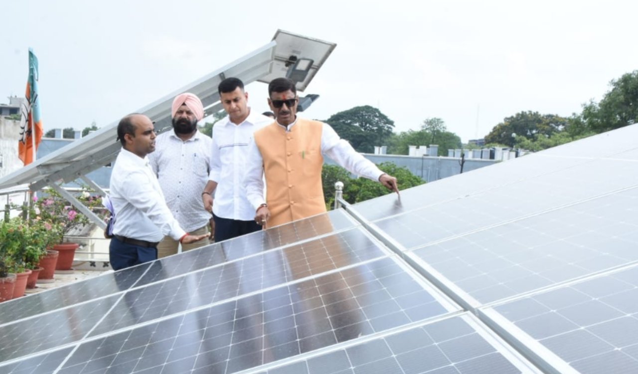Sanjay Seth installed a solar system under the PM Surya Ghar Yojana and appealed to people to adopt solar energy.