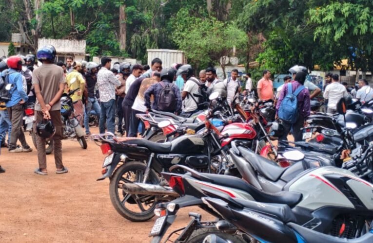 Rapido bike riders on strike in Ranchi; demand better fares and a reduction in commission.
