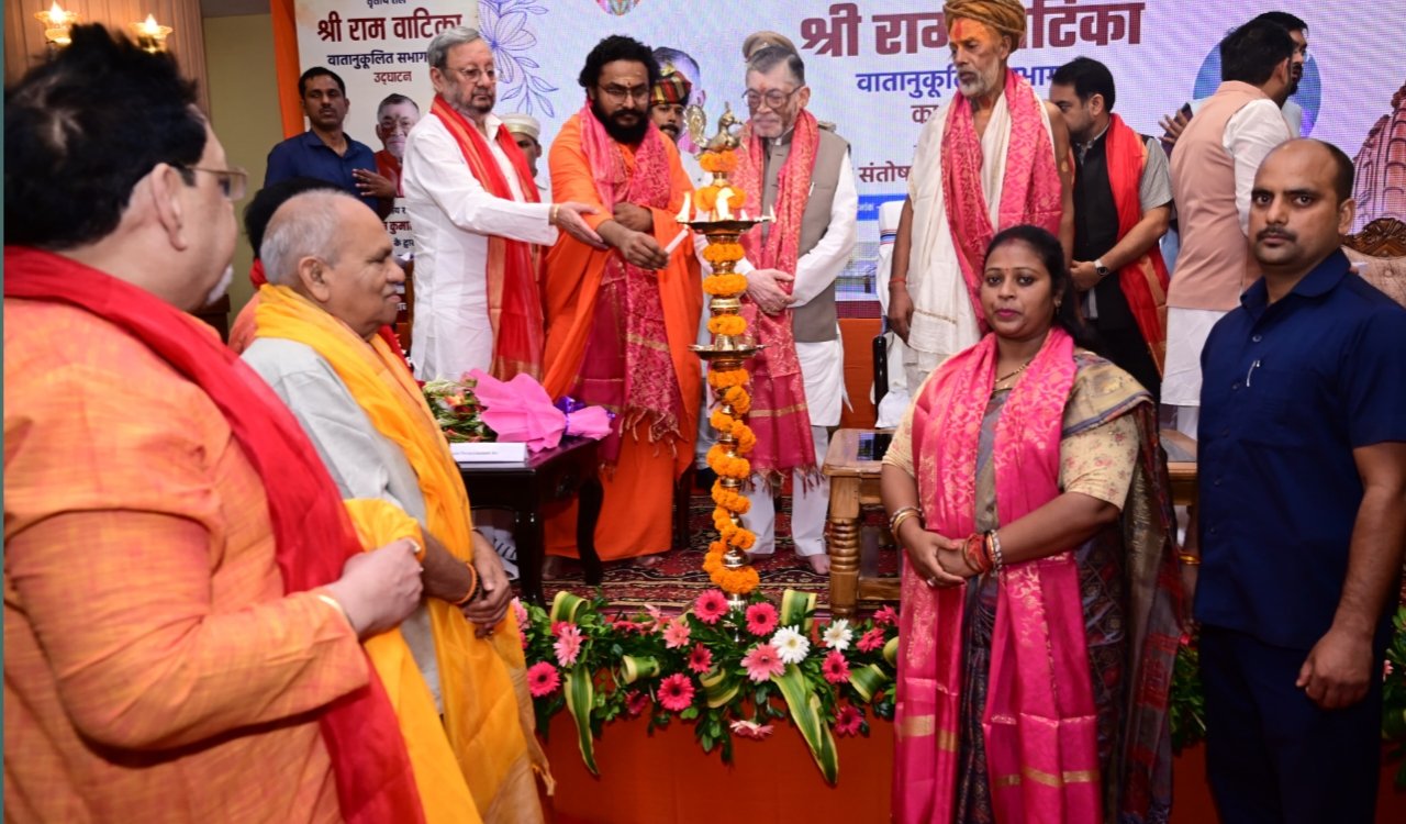 Governor inaugurates 'Shri Ram Vatika' at Shri Hanuman Temple; conveys message of service and values.