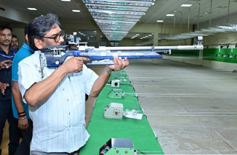 CM Hemant Soren conducted a surprise inspection of the Khelgaon Shooting Range and expressed displeasure over the poor state of affairs.