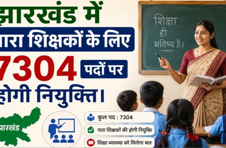 Recruitment for 7,304 posts for para-teachers to be held in Jharkhand; requisition sent to JSSC.