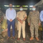 Hazaribagh Police destroyed 1.45 tonnes of poppy husk, 307.7 kg of cannabis, and 5 litres of cough syrup.