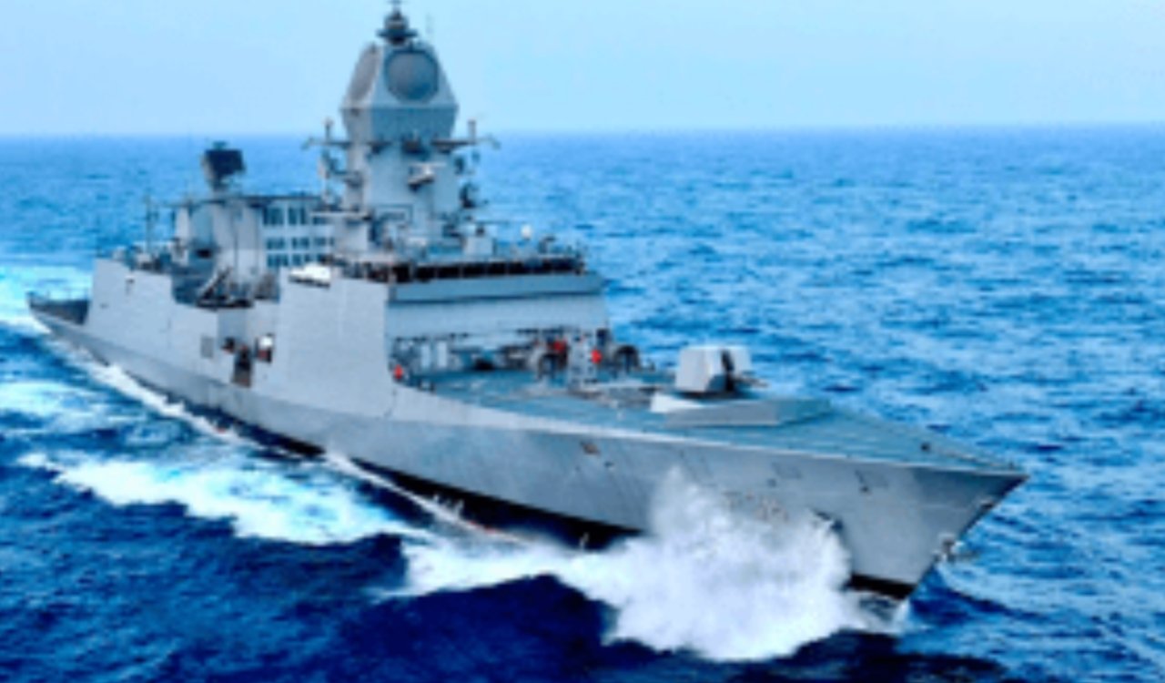 The Indian Navy will receive its new indigenous stealth frigate 'Mahendragiri' today; Defence Minister Rajnath Singh will commission it.