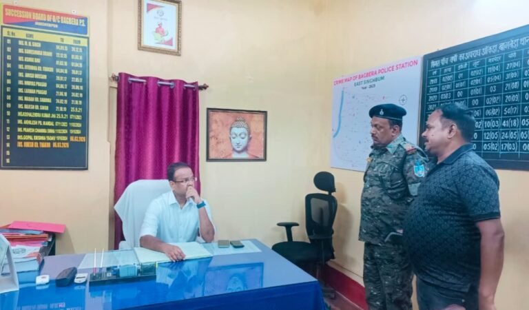 जमशेदपुर: एसएसपी का देर रात बागबेड़ा थाना का औचक निरीक्षण, अपराध नियंत्रण को लेकर दिए सख्त निर्देश