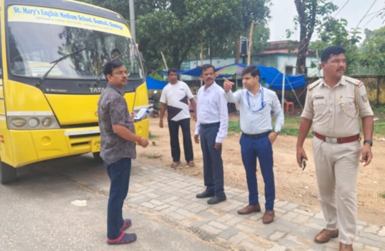 Transport Department takes major action against school vehicles in Simdega; fines totaling ₹1.07 lakh imposed on 36 vehicles.