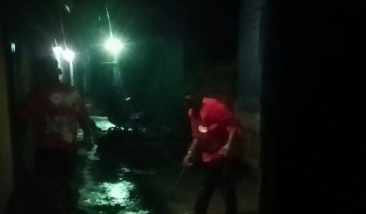 Victim's house attacked at midnight to force withdrawal of case.