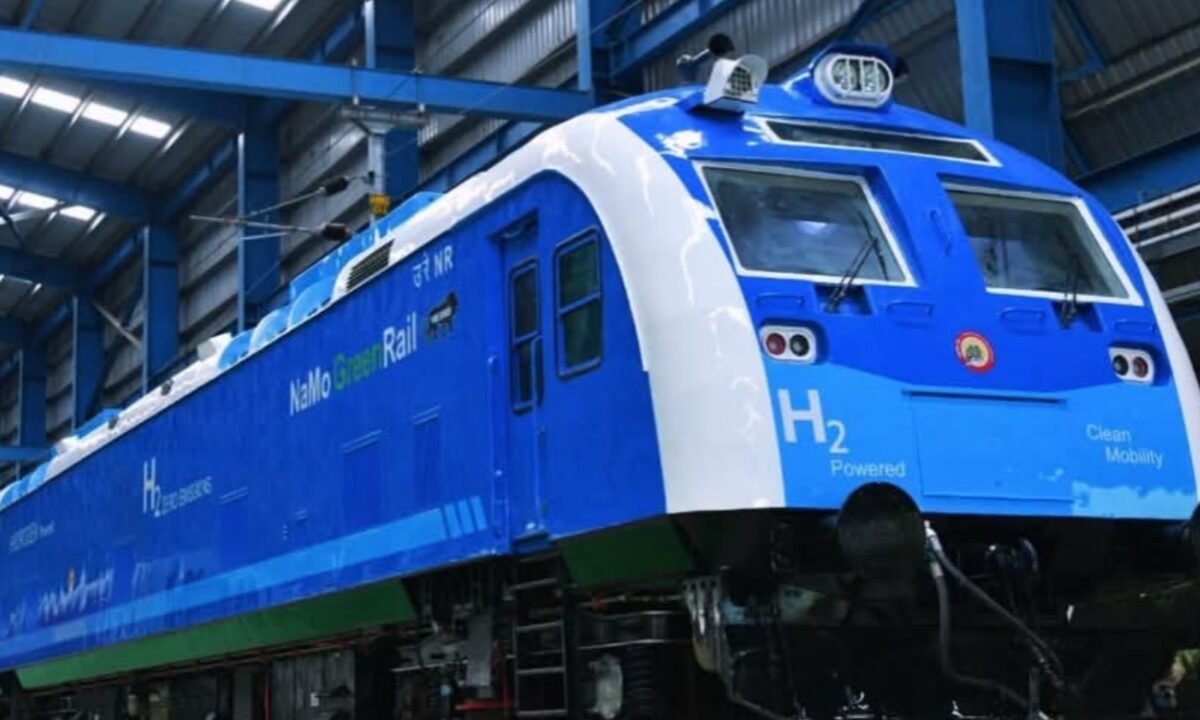 India's first hydrogen train to be flagged off today; a major step towards green transport.