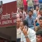 Parents outraged over student being beaten with a belt; sit-in protest at school gate.