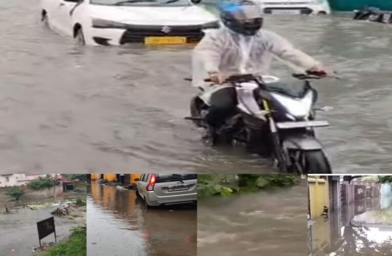 Capital submerged after an hour of rain; the reality of the civic infrastructure seen floating on Ranchi's streets.