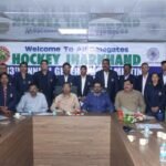 Bholanath Singh re-elected President of Hockey Jharkhand; Manoj Konbegi elected General Secretary unopposed.