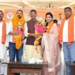 BJP holds a joining ceremony in Tupudana; social worker Sumit Dubey and his supporters join the party.