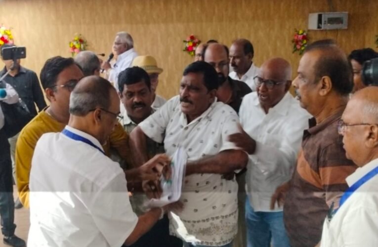 Uproar at the Andhra Association's Annual General Meeting.