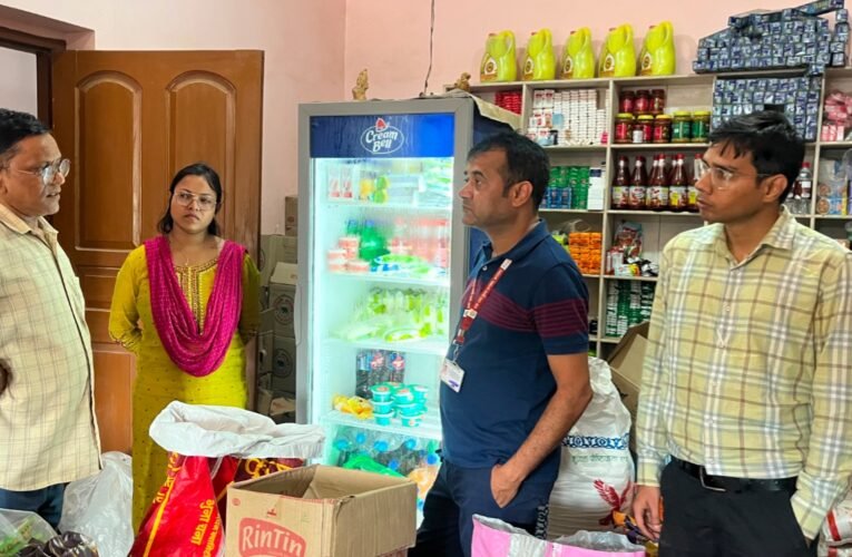 Food Safety Department raids in Gumla; expired soft drinks seized, and milk samples sent for testing.