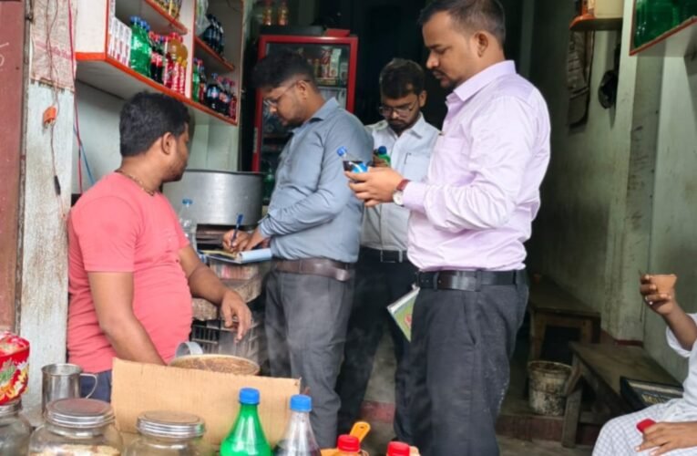 Food Safety Department conducts intensive drive in Rajmahal; expired soft drinks and soda seized.