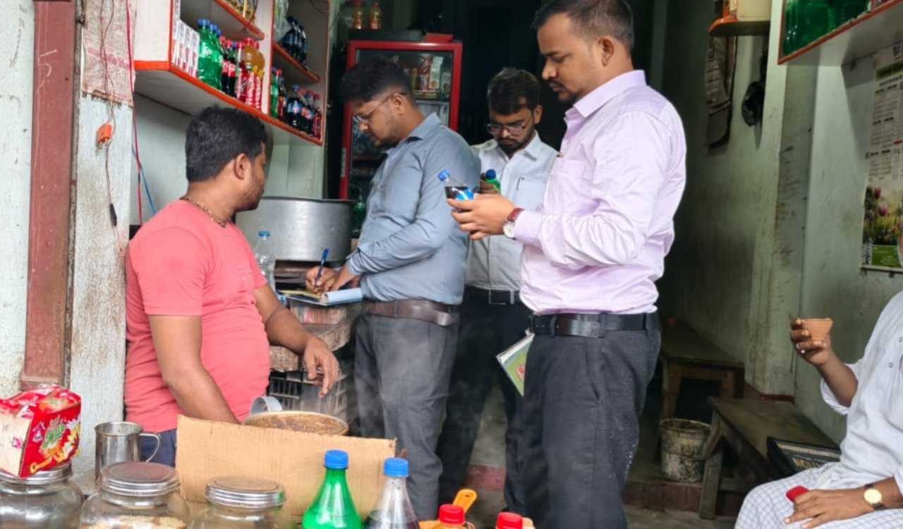 Food Safety Department conducts intensive drive in Rajmahal; expired soft drinks and soda seized.