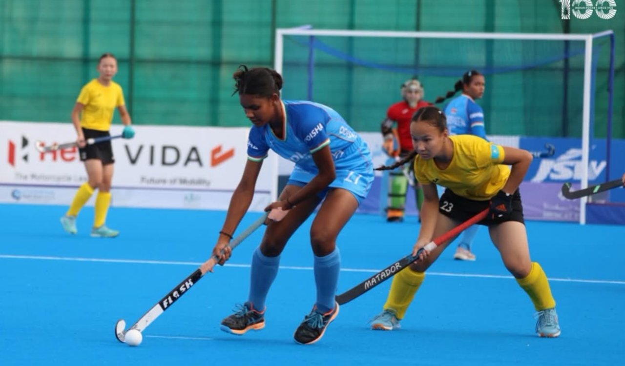 Jharkhand's daughters shine in Asia; Pushpa Manjhi's hat-trick propels India to the Asian Hockey 5s final.