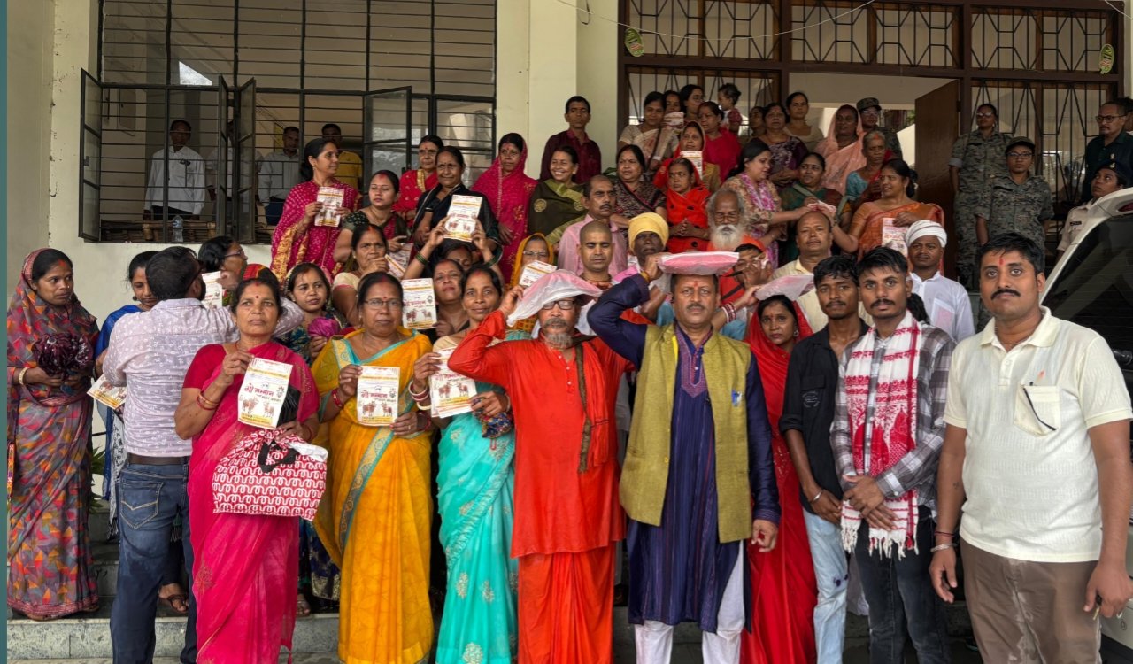 Foot march held in Khunti under the ‘Gau Samman Awhan Abhiyan’; memorandum submitted to the President and Prime Minister.