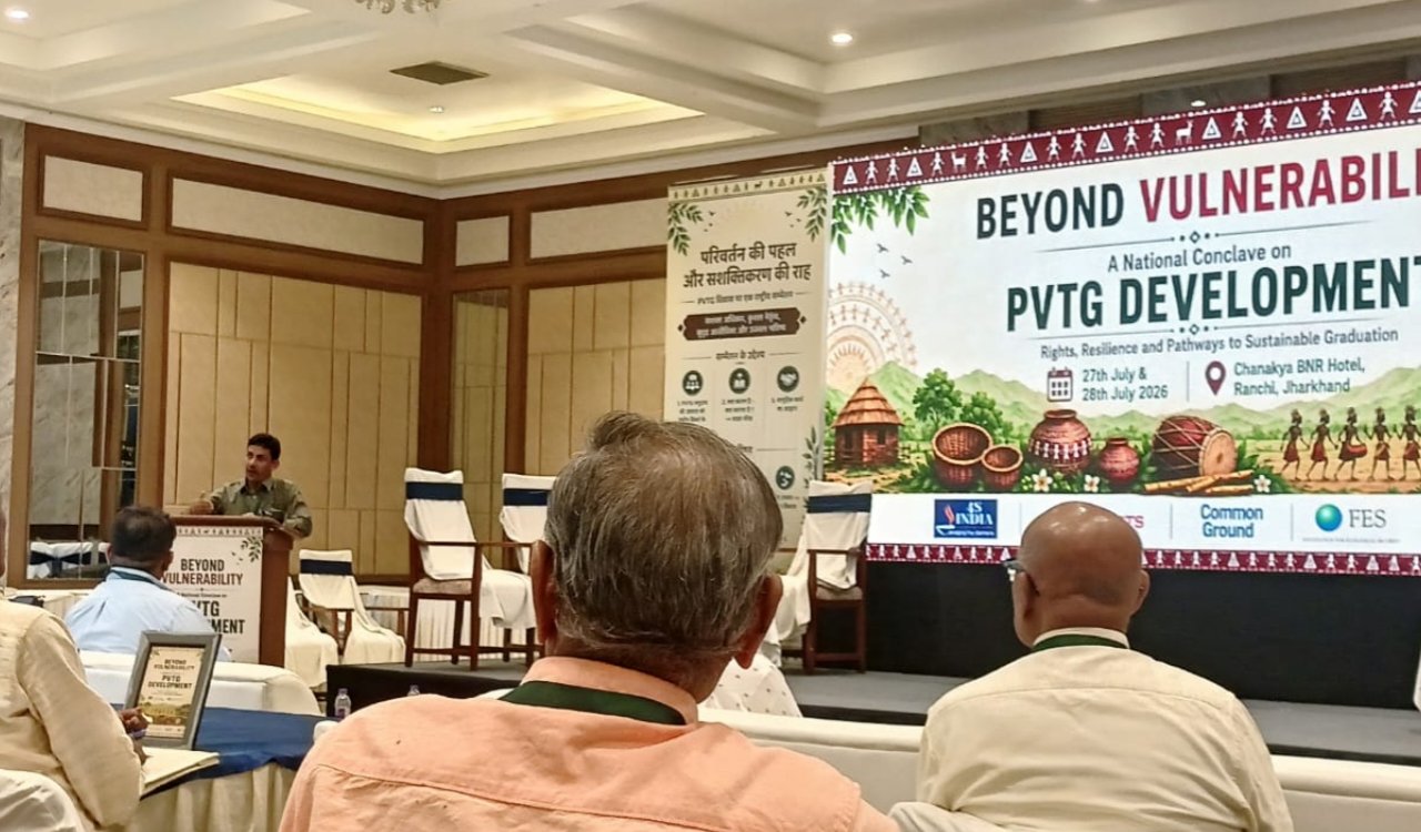 National consultation on the development of the PVTG Paharia community begins; 150 delegates from four states gather.