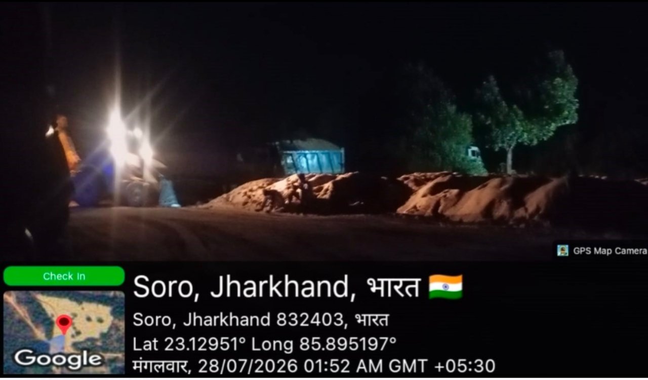 Allegations of illegal sand mining in Ichagarh despite NGT ban.