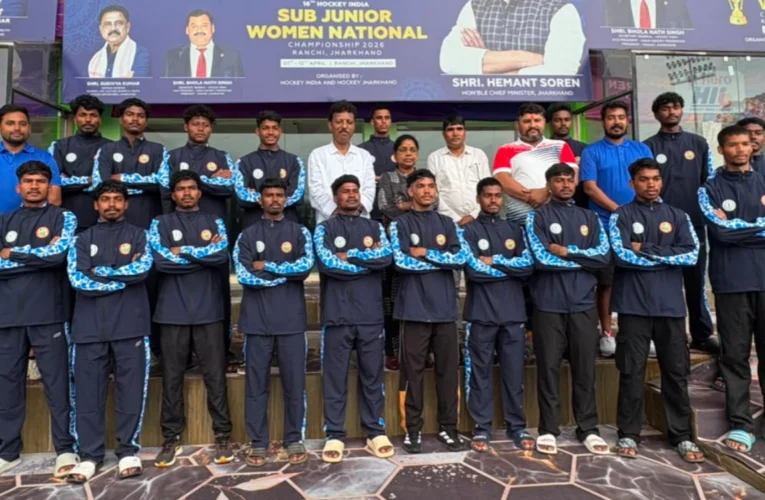 Jharkhand announces 18-member squad for Junior National Men's Hockey Championship 2026, sports kits distributed to players