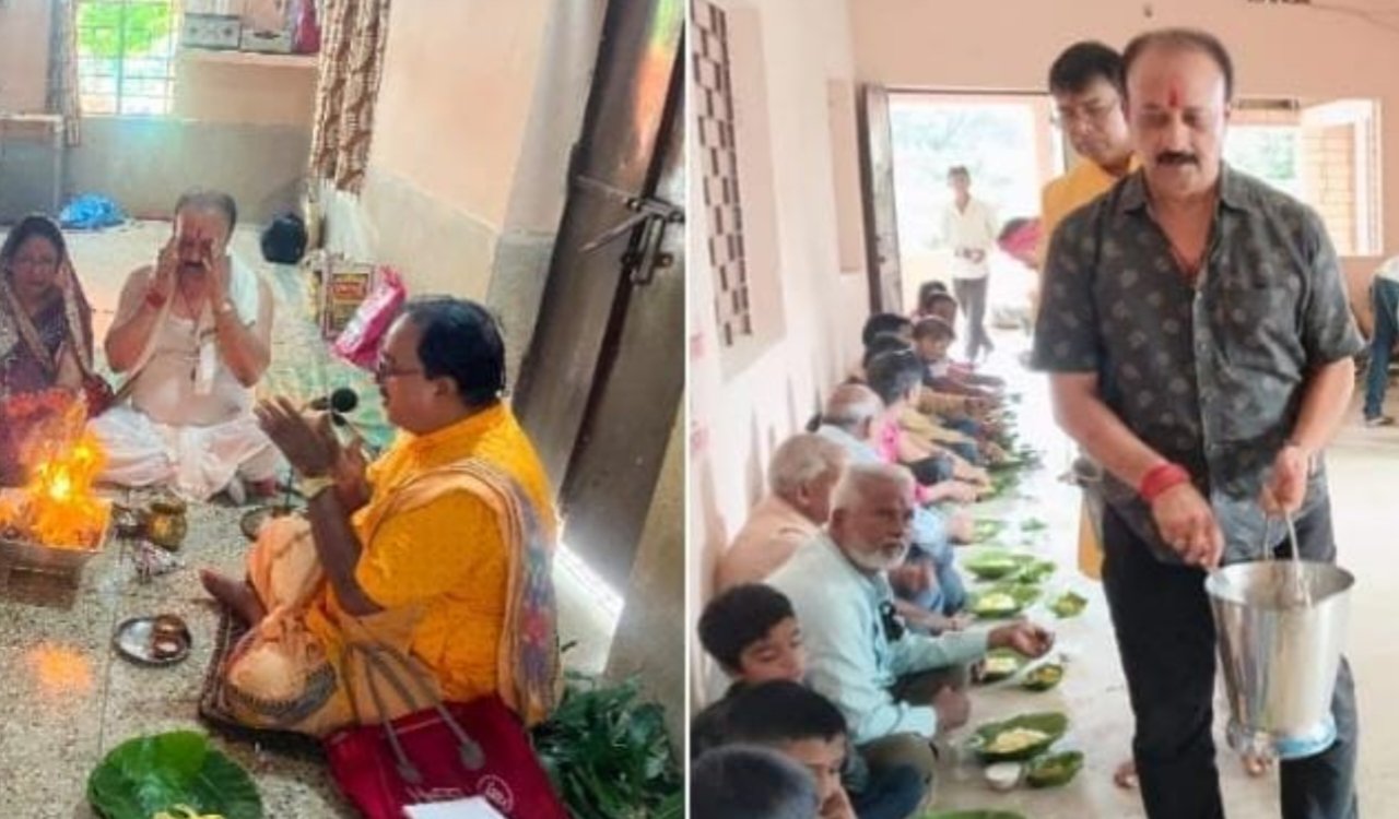 Crowds of devotees thronged Ramrekha Dham and Devraha Baba Ashram on Guru Purnima.