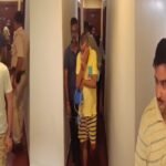 Jamshedpur: Police raid hotel late at night.
