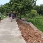 Guard wall being constructed using MLA funds collapses in the first rain.