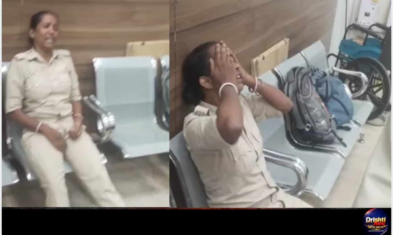Female Home Guard breaks down in tears after not receiving salary for five months.
