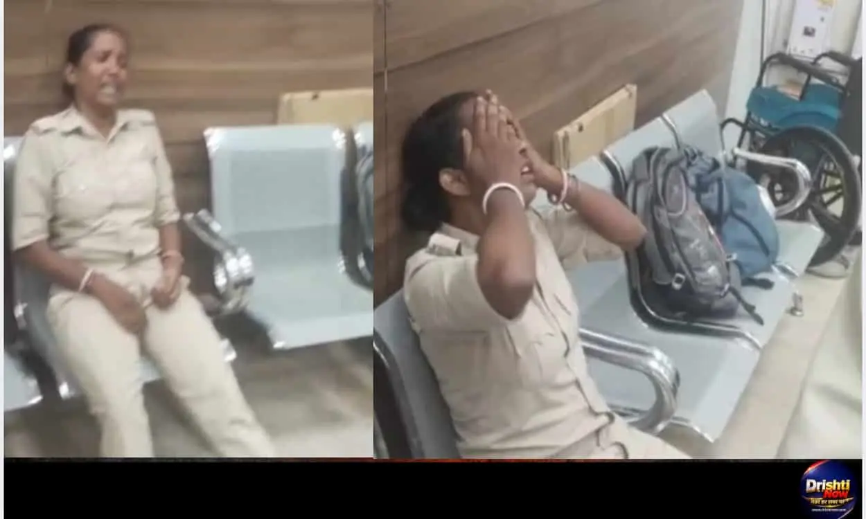 Female Home Guard breaks down in tears after not receiving salary for five months.