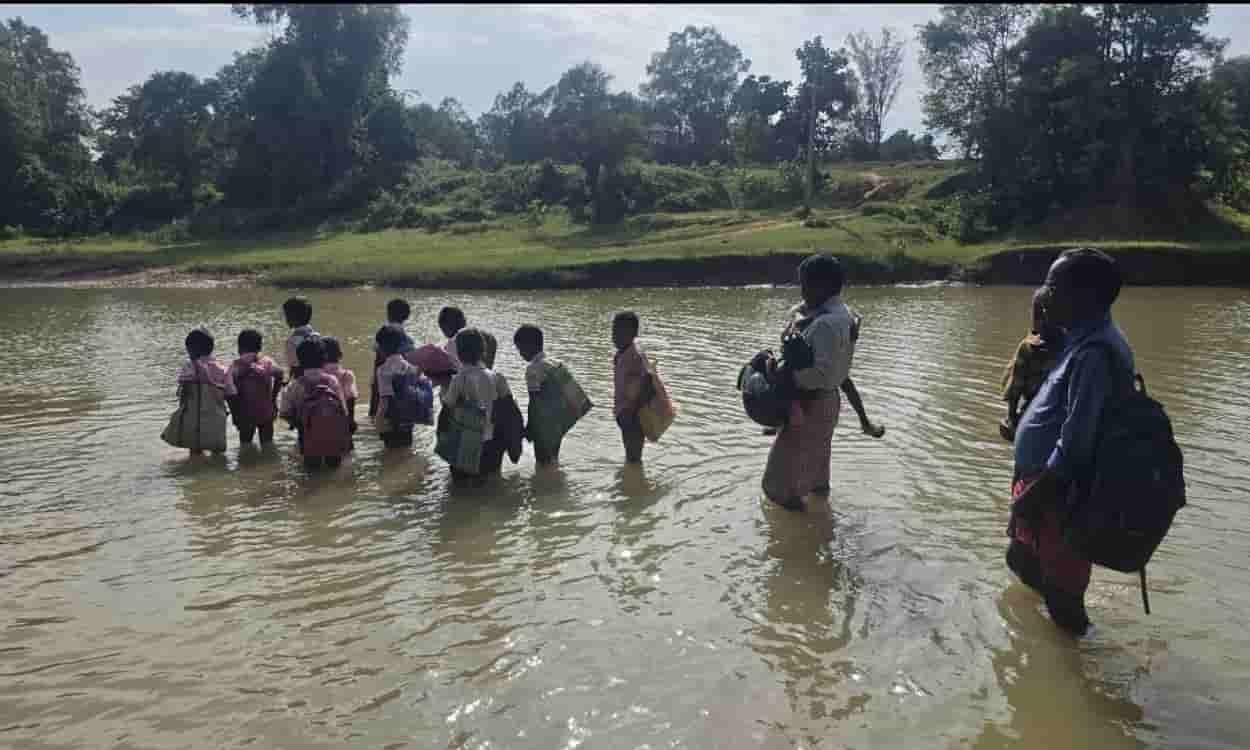 Rain poses the biggest test for children in Simdega's Bano block.