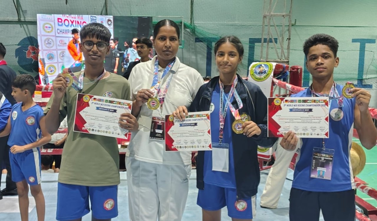 Jharkhand Shines in Nepal: 3 Players Win Gold Medals at World Mixed Boxing Championship