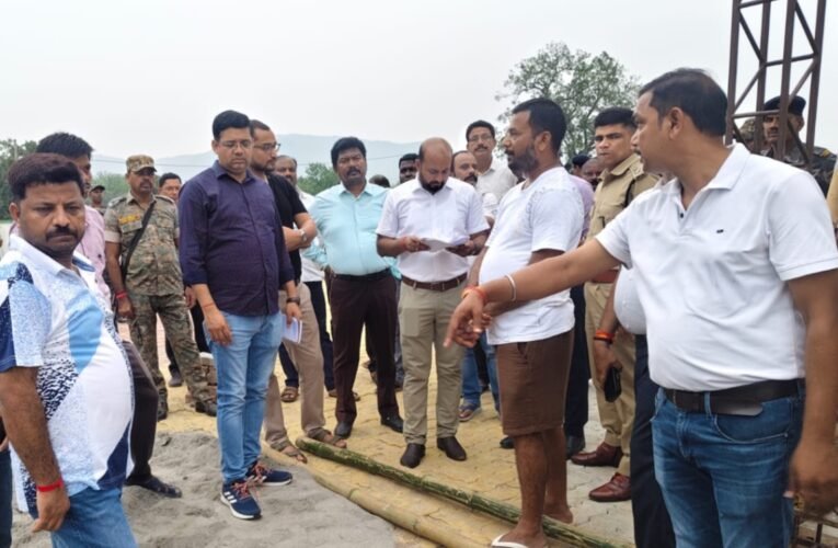 Preparations for the Chief Minister's visit are in the final stages; the DC and SP inspected the event venue at Lukaiyatanr.
