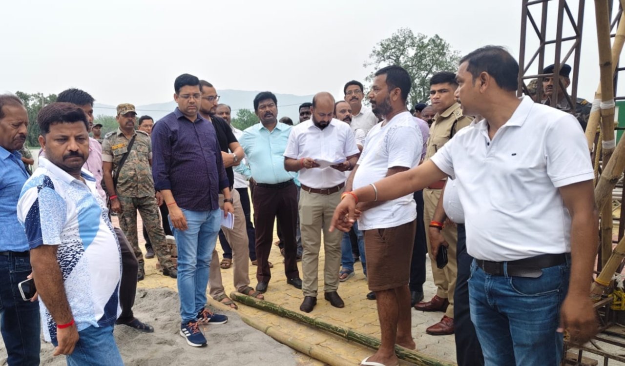 Preparations for the Chief Minister's visit are in the final stages; the DC and SP inspected the event venue at Lukaiyatanr.