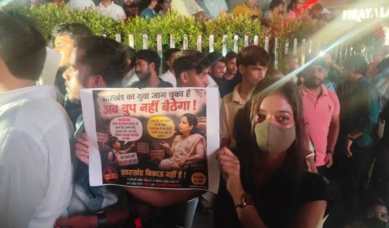 Students stage fierce protest; torchlight procession taken out.