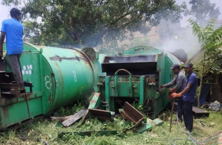 Ranchi Municipal Corporation has initiated the scrapping process for junked vehicles.