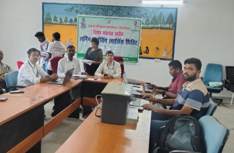 Driving license camp in Jaldega; 36 applicants received learner's licenses.